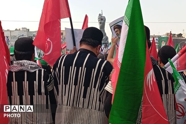 حضور غیور مردان چهارمحال و بختیاری در آیین وداع و تشییع رهبر شهید انقلاب اسلامی ایران