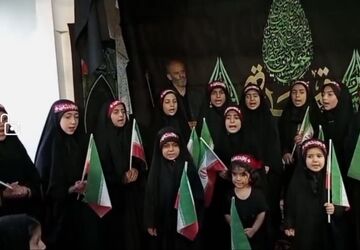 محفل عزاداری دانش آموزی در آستان مقدس امامزادگان شهر کهک