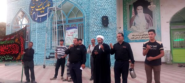 برگزاری مراسم تشییع نمادین پیکر امام رضا(ع)در امامزاده سید محمد(ع) کاشمر