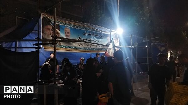 موکب شهدای روستای آهوان در صد و بیست و دومین شب