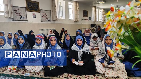 زیارت عاشورا به یاد سید مقاومت در دبستان وکیلی