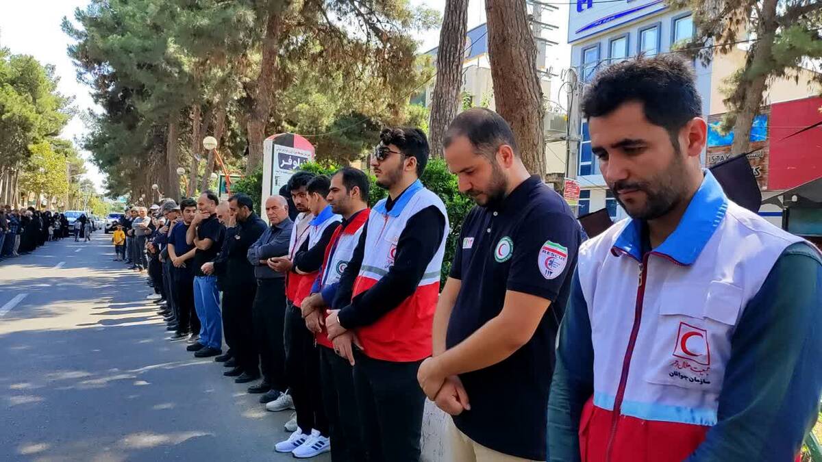 مراسم پیاده روی جاماندگان دیار عشق در شهرستان مرزی پارس آباد
