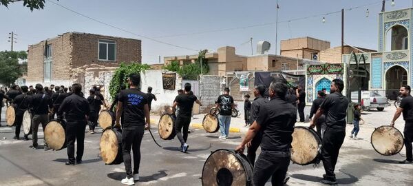مراسم عاشورای حسینی در روستای بزنجرد