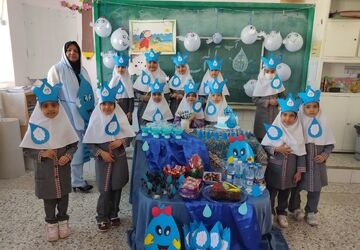 برگزاری جشن آب در دبستان دخترانه علمدار تفت