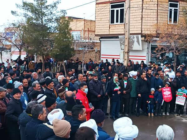 راهپیمایی 22 بهمن در شهر سلامی