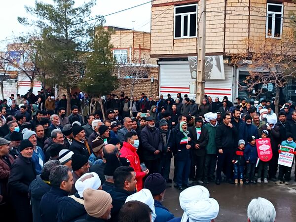 راهپیمایی 22 بهمن در شهر سلامی
