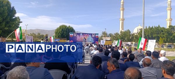 راهپیمایی دشمن‌شکن ۲۲ بهمن در بستک؛ نماد وحدت و همدلی مردم