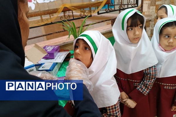 اجرای طرح وارنیش فلوراید برای دانش‌آموزان آموزشگاه باهنر۱ ملارد