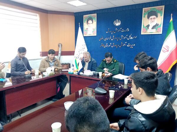 جلسه کمیته پشتیبانی بسیج دانش آموزی حوزه امام جعفر صادق علیه السلام