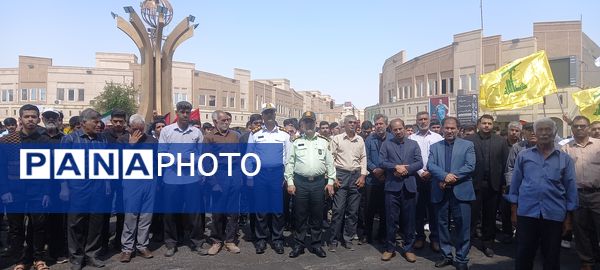 گرامیداشت شهادت سید‌حسن‌نصرالله در شهرستان بم 