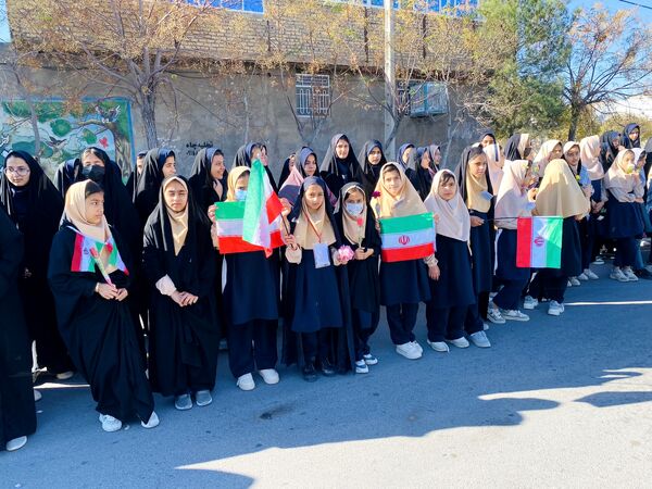 مراسم استقبال از شهید گمنام در شهرستان مه‌ولات