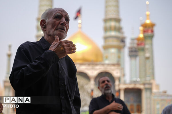 حضور دسته‌جات عزاداری سالروز شهادت امام حسن مجتبی(ع) در حرم حضرت معصومه(س)