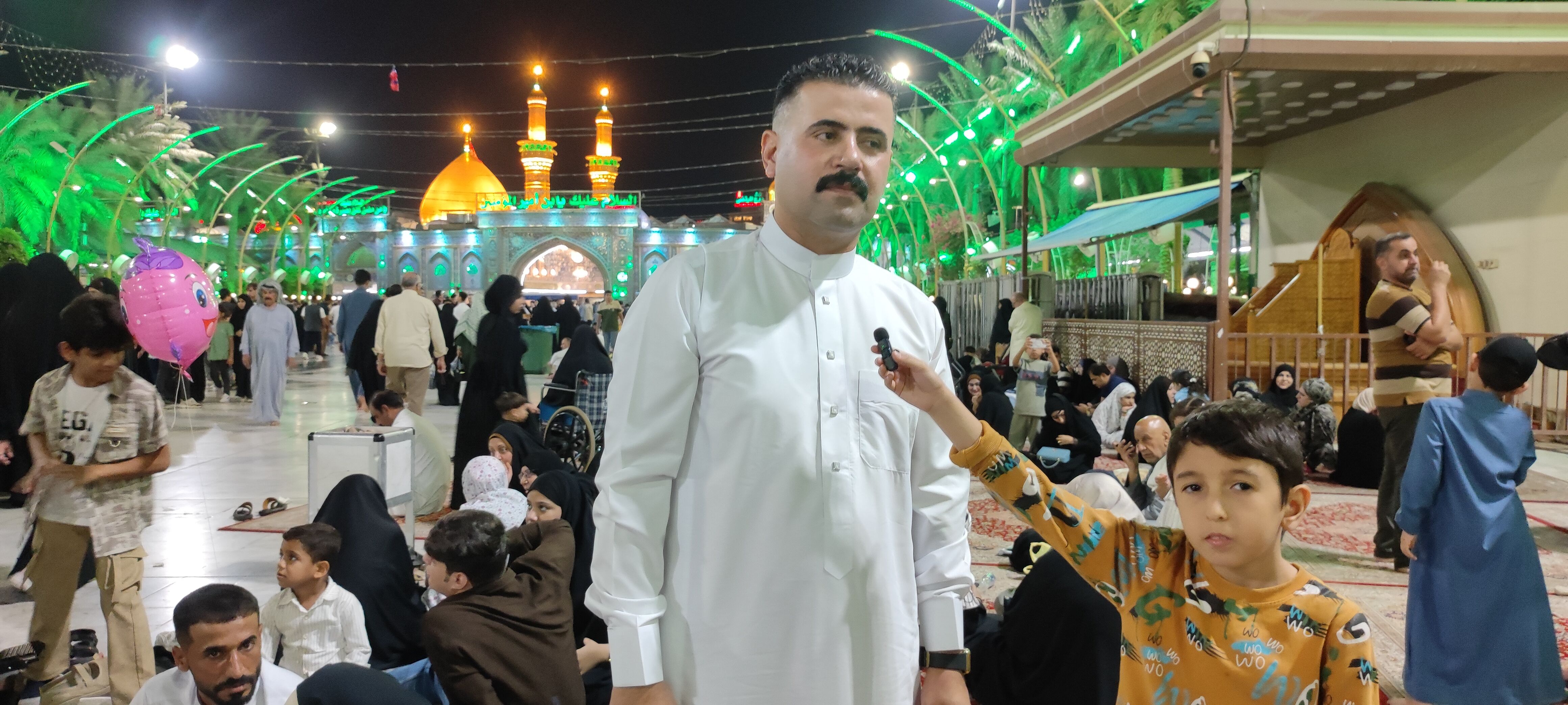 گزارش کوچکترین خبرنگار پانا از حال و هوای کربلای معلا 