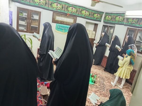 قرائت زیارت آل یاسین و دعای باران و استغاثه به امام زمان در فدافن