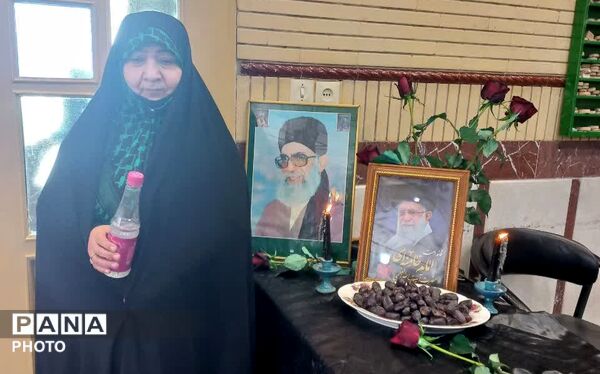 مراسم چهلمین روز شهادت رهبر انقلاب در لالجین برگزار شد