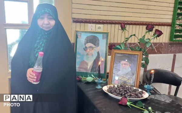مراسم چهلمین روز شهادت رهبر انقلاب در لالجین برگزار شد