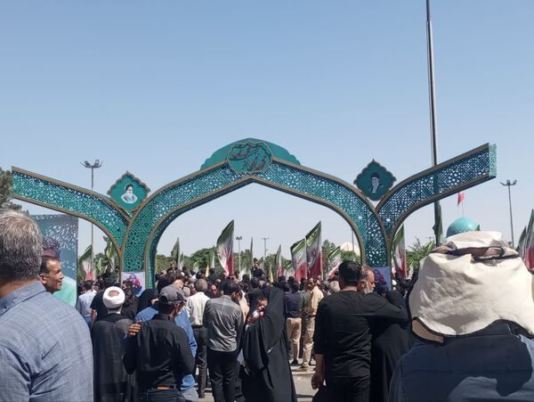 تشییع باشکوه پیکر شهدای مبارزه با اسرائیل در کاشان