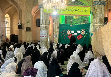 حضور پرشور دانش آموزان شهرستان خاتم در مراسم اعتکاف