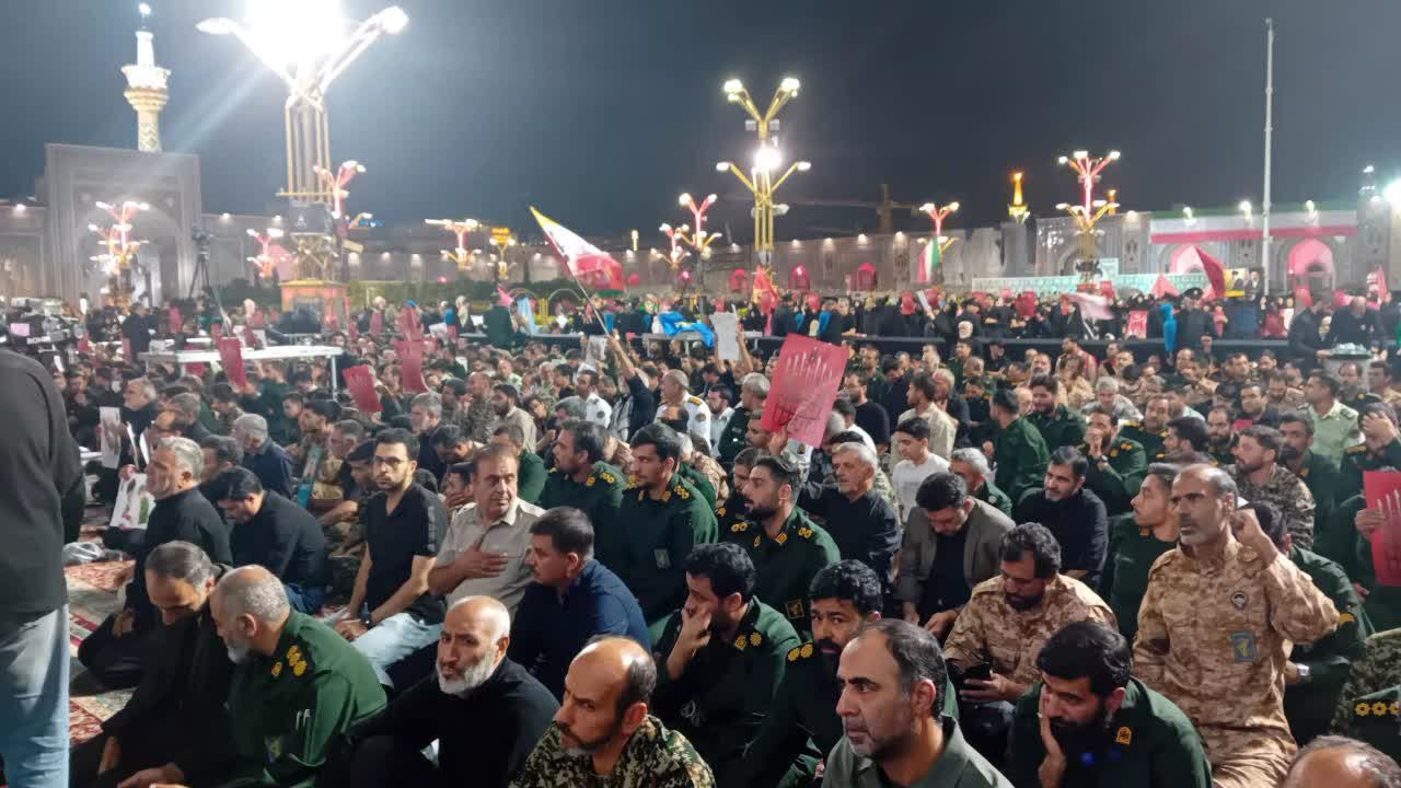 مراسم بزرگداشت قائد شهید امت اسلامی در حرم مطهر رضوی