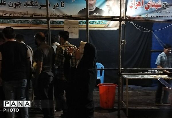 موکب شهدای روستای آهوان در نود و دومین شب از اجتماعات مردمی 