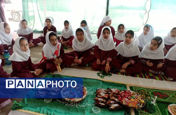 سفره صلوات و سه‌شنبه‌های مهدوی در دبستان شهید ابراهیم تنیده؛ جلوه‌ای از عشق و انتظار