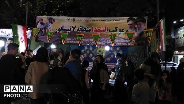 موکب شهدای منطقه ۷ نیشابور  در مهمانی کیلومتری  عید غدیر خم 