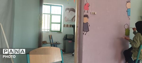 فعالیت گروه جهادی معلمان ناحیه چهار قم در روستاهای نیزار