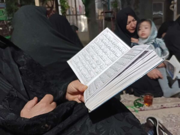 عزاداری بانوان روستای نقاب در ایام محرم