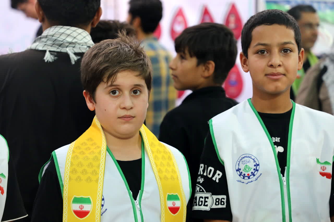 بازدید سرپرست سازمان دانش‌آموزی خوزستان از موکب دانش‌آموزی در مرز چذابه