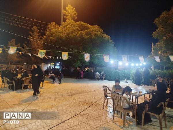 زمزمه‌ی ولایت و شکوه خدمت در موکب مرام مهدوی در شب غدیر