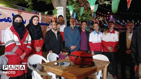 حضور میدانی نیروهای امدادی جمعیت هلال‌احمر شهرستان فارسان در تجمعات
