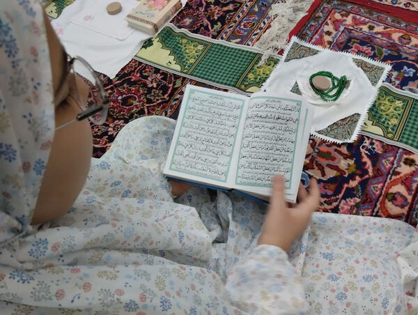 اعتکاف دانش‌آموزی در شهر جعفریه قم