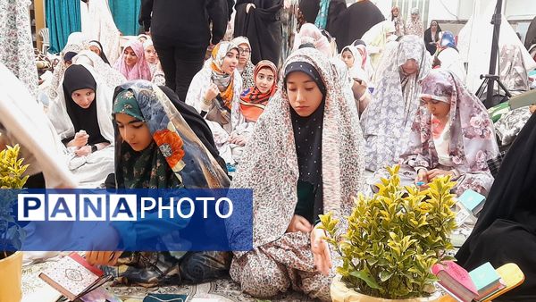 نخستین روز اعتکاف دانش‌آموزی ناحیه ۳ کرج در مسجد حضرت خدیجه(س)