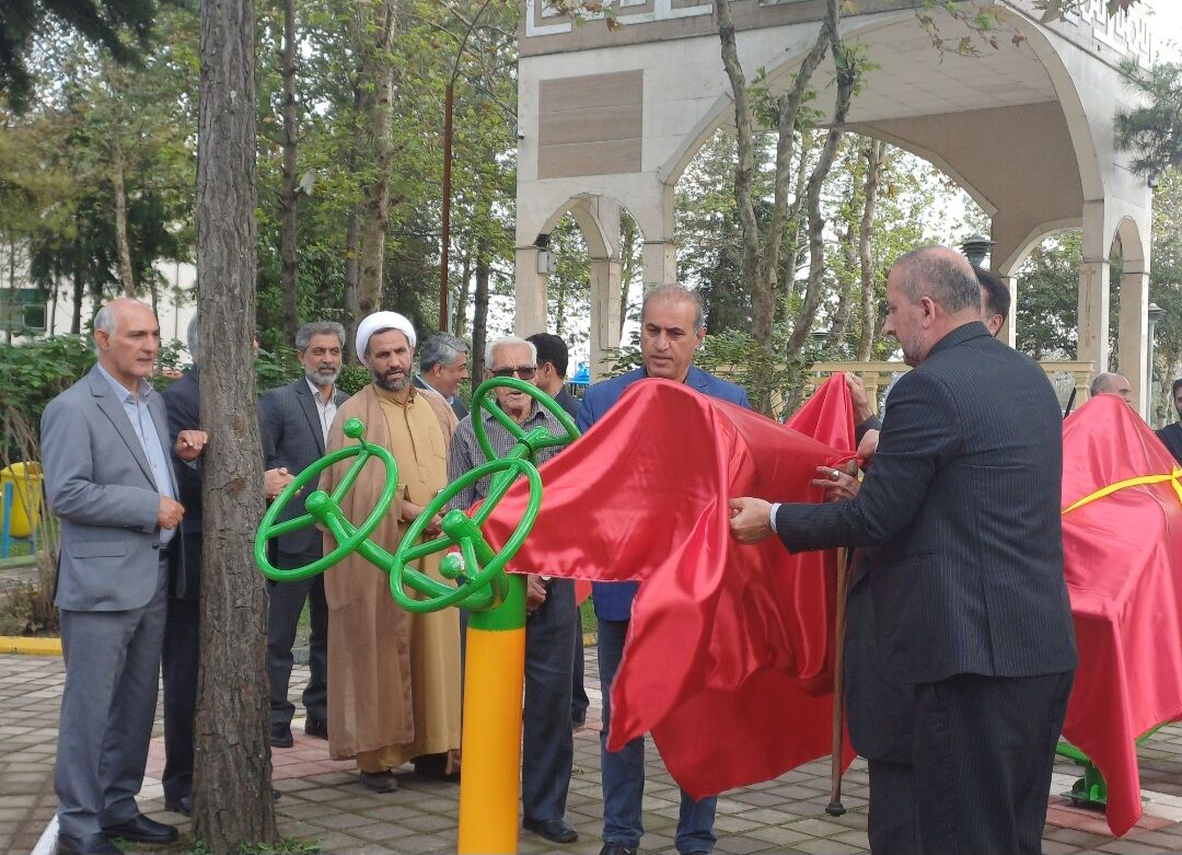 افتتاح تجهیزات ورزشی جدید در پارک شهر خشکبیجار