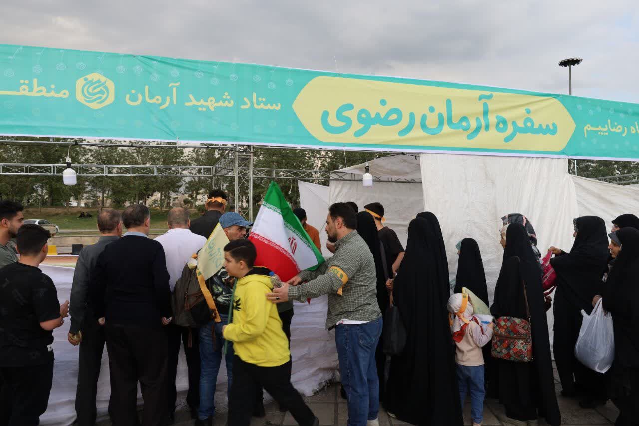 حضور پرشور مواکب طرح شهید آرمان منطقه ۶ در جشن بزرگ «امام رضایی‌ها»در تهران