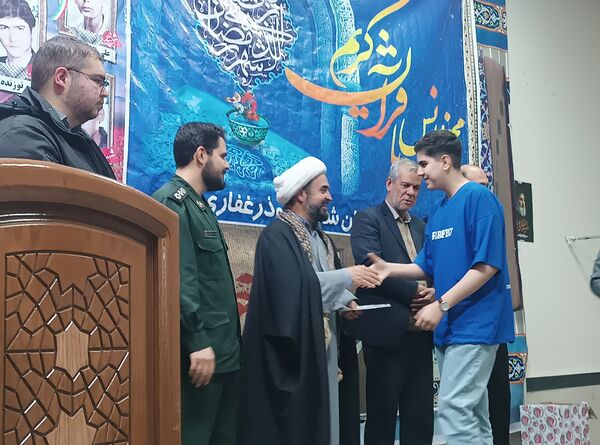 مراسم محفل انس باقرآن کریم دبیرستان شاهد ابوذر غفاری نیشابور