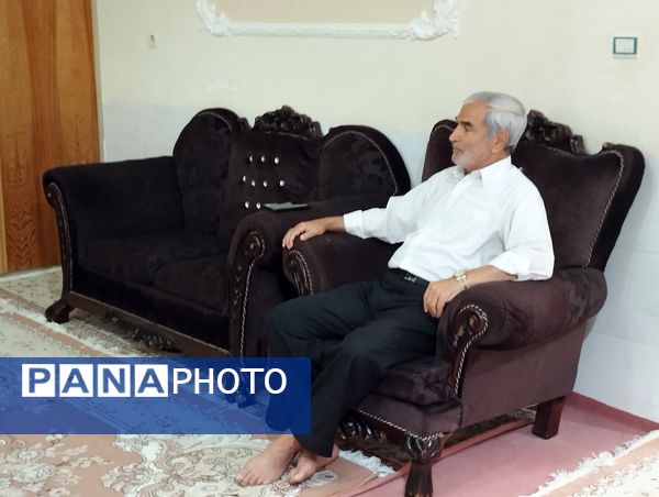 دیدار اعضای انجمن اسلامی هنرستان بصیرت آشخانه با همسر جانباز رسایی پور