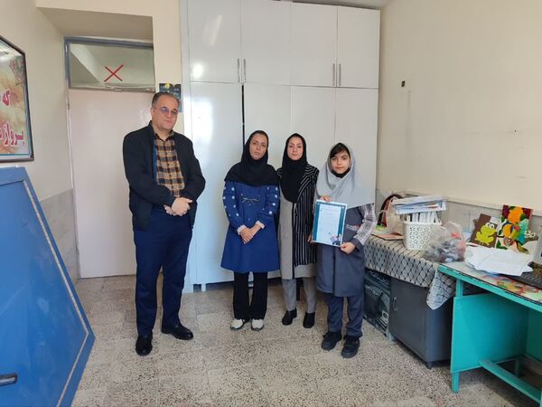 بازدید رئیس اداره کانون پرورش فکری کودکان و نوجوانان کاشمر از مدارس 