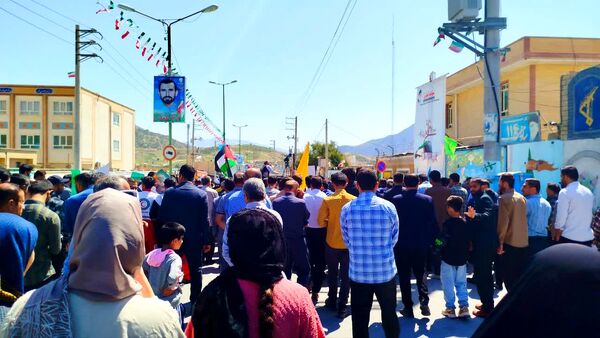 حضور پرشور کودکان و نوجوانان در راهپیمایی روز قدس لنده