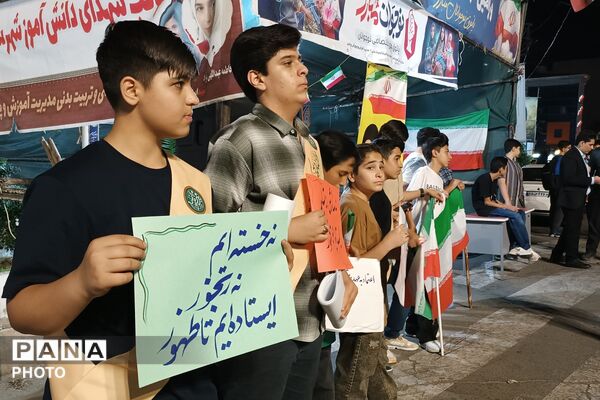 از تفسیر نهج‌البلاغه تا شورِ رجزخوانی، ضیافت دانش‌آموزان مدرسه نمونه رشد در موکب آموزش و پرورش