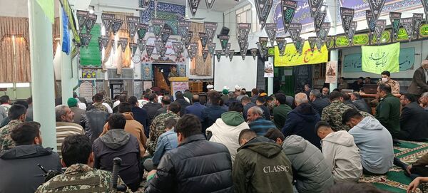 جلوه‌هایی از اقتدار بسیجیان در مسجد صاحب الزمان آشخانه 