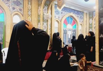 برگزاری مراسم دعای استغاثه در گلزار شهدای شهرستان گرمسار 