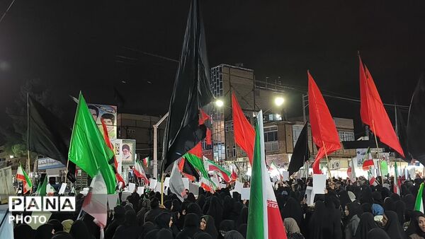 تجمع باشکوه مردم سرخس در راه حفظ ارزش‌ها