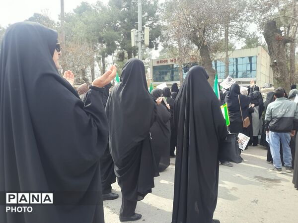 راهپیمایی روزجهانی قدس باحضور پرشور مردم در شهرستان نیشابور