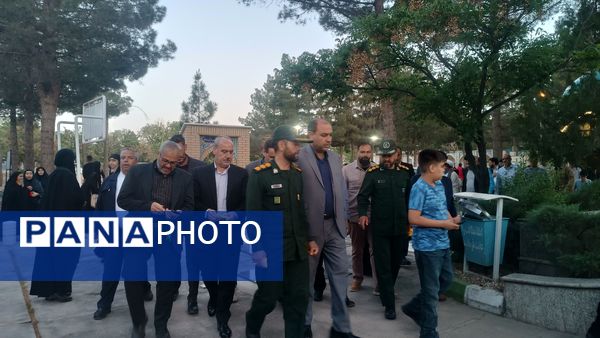 مراسم غبارروبی لاله زار شهرستان نیشابور به مناسبت گرامیداشت هفته معلم 