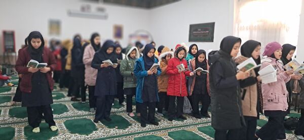 قرائت دعای توسل در آموزشگاه شهید رزمی خلیل آباد 
