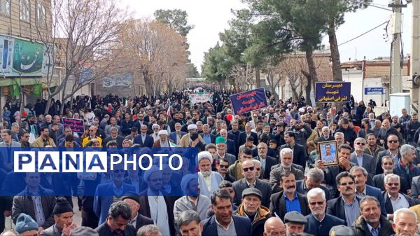 تجلی وحدت و همدلی در خلیل‌آباد؛ برگزاری باشکوه راهپیمایی ۲۲ بهمن