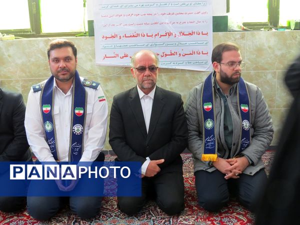 بازدید قائم مقام سازمان دانش‌آموزی از دانش‌آموزان پیشتاز معتکف بام و صفی‌آباد