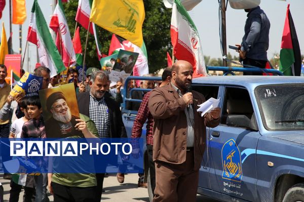 راهپیمایی روز قدس در تنگستان