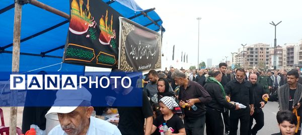 پیاده‌روی جاماندگان اربعین حسینی در نور 